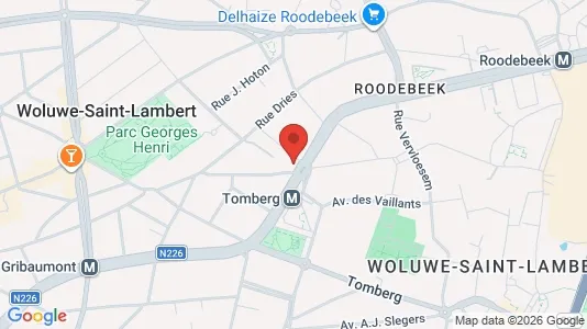 Apartments for rent i Brussels Sint-Lambrechts-Woluwe - kort over placeringen