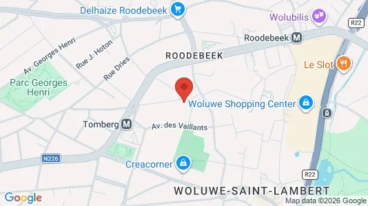 Apartments for rent i Brussels Sint-Lambrechts-Woluwe - kort over placeringen