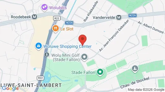 Apartments for rent i Brussels Sint-Lambrechts-Woluwe - kort over placeringen