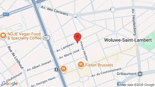 Apartments for rent i Brussels Sint-Lambrechts-Woluwe - kort over placeringen