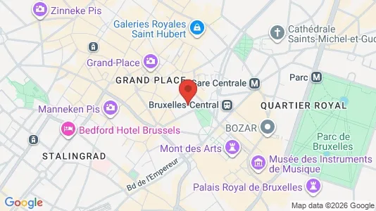 Apartments for rent i Stad Brussel - kort over placeringen