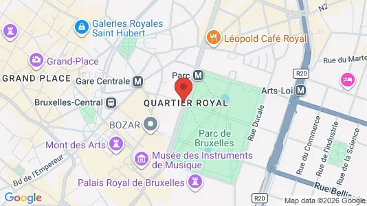 Apartments for rent i Stad Brussel - kort over placeringen