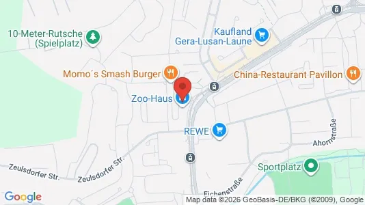 Apartments for rent i Gera - kort over placeringen