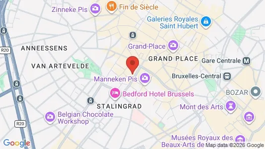 Apartments for rent i Stad Brussel - kort over placeringen