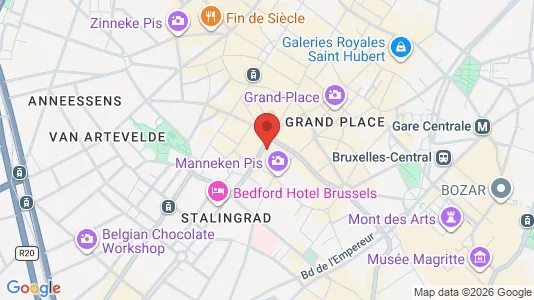 Apartments for rent i Stad Brussel - kort over placeringen