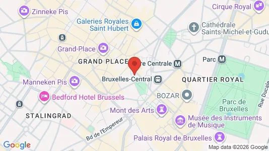 Apartments for rent i Stad Brussel - kort over placeringen
