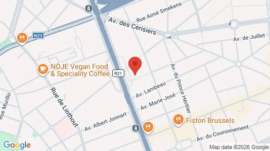 Apartments for rent i Brussels Sint-Lambrechts-Woluwe - kort over placeringen