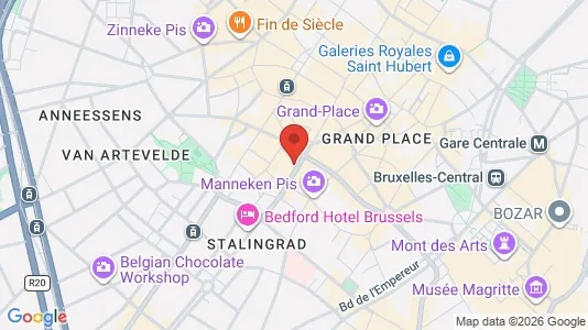 Apartments for rent i Stad Brussel - kort over placeringen
