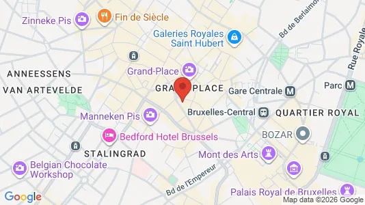 Apartments for rent i Stad Brussel - kort over placeringen