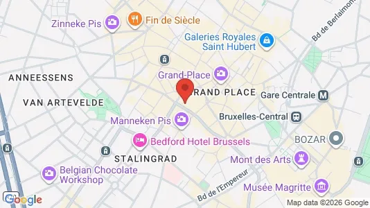 Apartments for rent i Stad Brussel - kort over placeringen