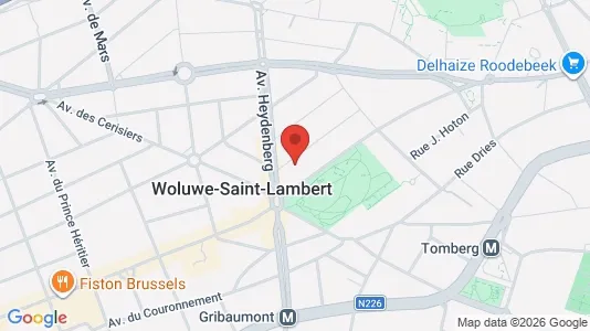 Apartments for rent i Brussels Sint-Lambrechts-Woluwe - kort over placeringen