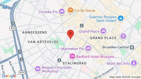 Apartments for rent i Stad Brussel - kort over placeringen