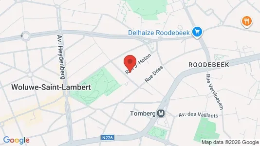 Apartments for rent i Brussels Sint-Lambrechts-Woluwe - kort over placeringen