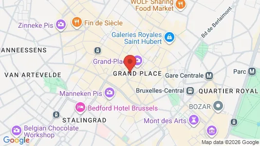 Apartments for rent i Stad Brussel - kort over placeringen