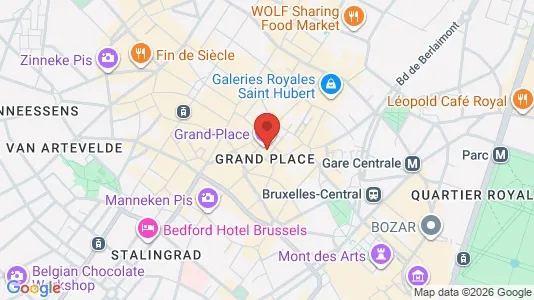 Apartments for rent i Stad Brussel - kort over placeringen