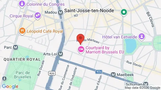 Apartments for rent i Stad Brussel - kort over placeringen