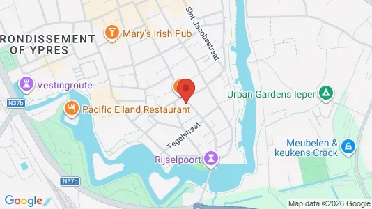 Apartments for rent i Ieper - kort over placeringen