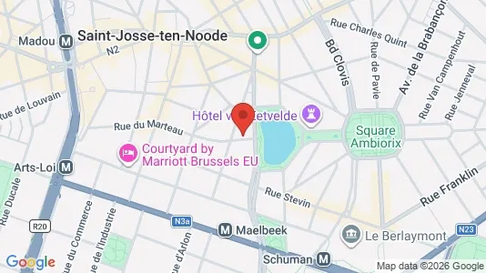 Apartments for rent i Stad Brussel - kort over placeringen