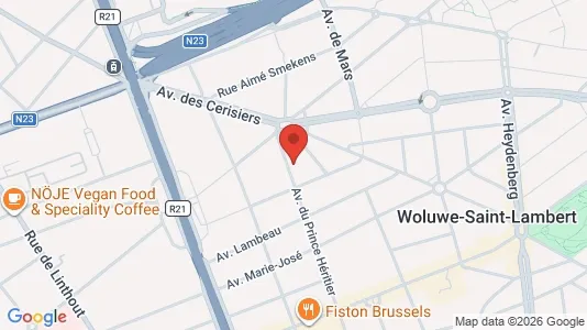 Apartments for rent i Brussels Sint-Lambrechts-Woluwe - kort over placeringen