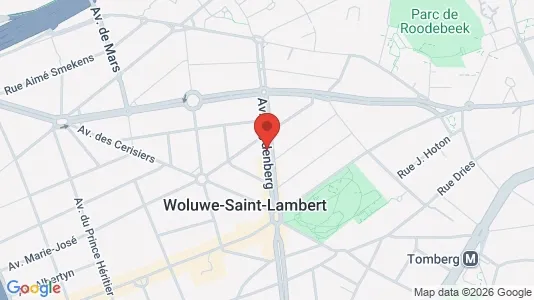 Apartments for rent i Brussels Sint-Lambrechts-Woluwe - kort over placeringen