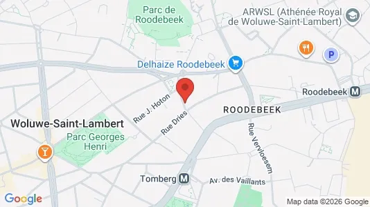 Apartments for rent i Brussels Sint-Lambrechts-Woluwe - kort over placeringen