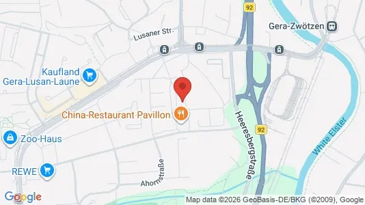 Apartments for rent i Gera - kort over placeringen