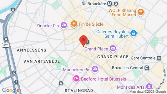 Apartments for rent i Stad Brussel - kort over placeringen