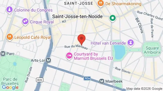 Apartments for rent i Stad Brussel - kort over placeringen