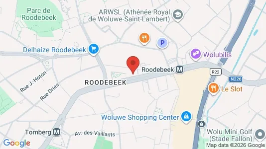 Apartments for rent i Brussels Sint-Lambrechts-Woluwe - kort over placeringen