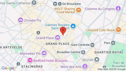 Apartments for rent i Stad Brussel - kort over placeringen