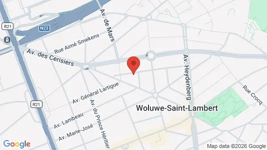Apartments for rent i Brussels Sint-Lambrechts-Woluwe - kort over placeringen