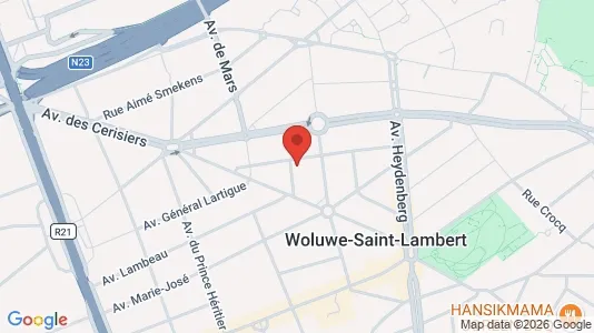 Apartments for rent i Brussels Sint-Lambrechts-Woluwe - kort over placeringen