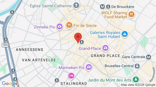 Apartments for rent i Stad Brussel - kort over placeringen