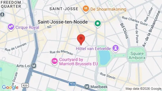 Apartments for rent i Stad Brussel - kort over placeringen