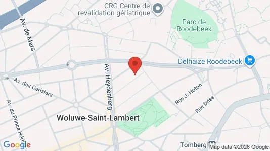 Apartments for rent i Brussels Sint-Lambrechts-Woluwe - kort over placeringen