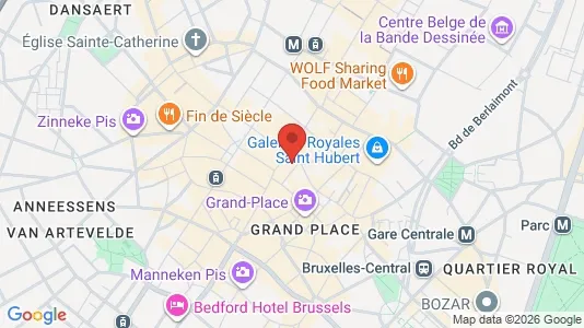 Apartments for rent i Stad Brussel - kort over placeringen