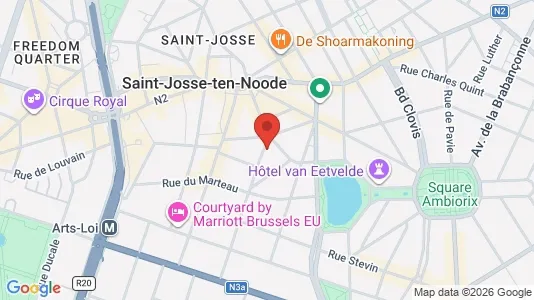 Apartments for rent i Brussels Elsene - kort over placeringen