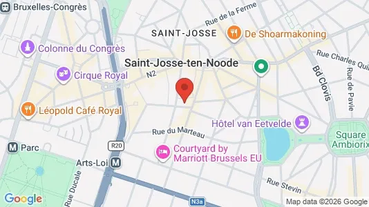 Apartments for rent i Brussels Sint-Joost-ten-Node - kort over placeringen