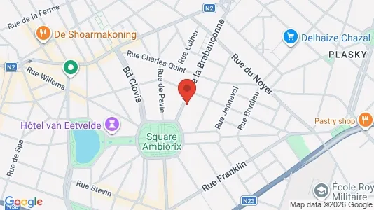Apartments for rent i Brussels Etterbeek - kort over placeringen