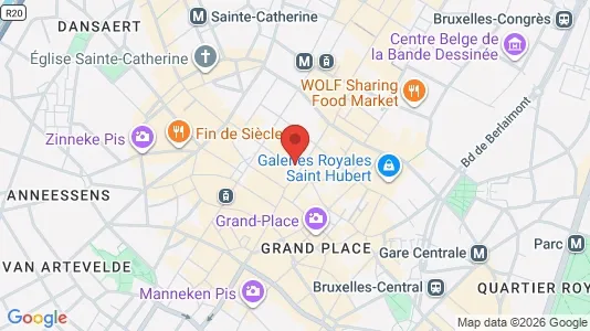 Apartments for rent i Stad Brussel - kort over placeringen