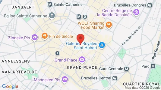 Apartments for rent i Stad Brussel - kort over placeringen