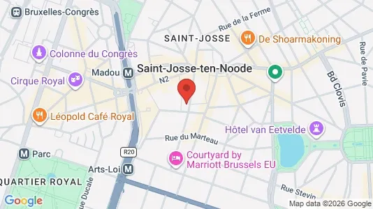 Apartments for rent i Brussels Sint-Joost-ten-Node - kort over placeringen