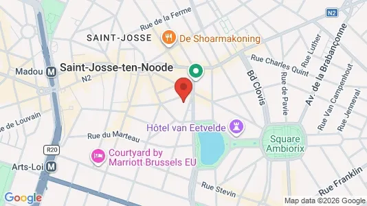 Apartments for rent i Stad Brussel - kort over placeringen