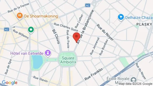 Apartments for rent i Brussels Etterbeek - kort over placeringen