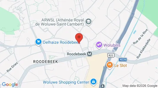 Apartments for rent i Brussels Sint-Lambrechts-Woluwe - kort over placeringen