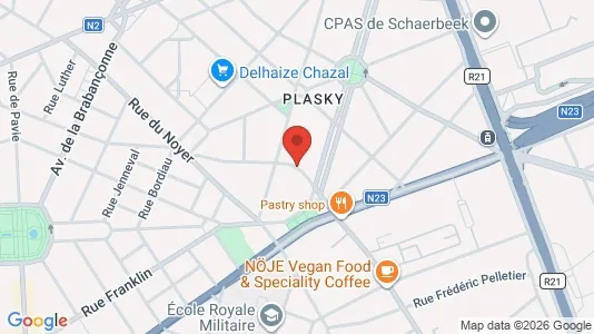 Apartments for rent i Brussels Schaarbeek - kort over placeringen