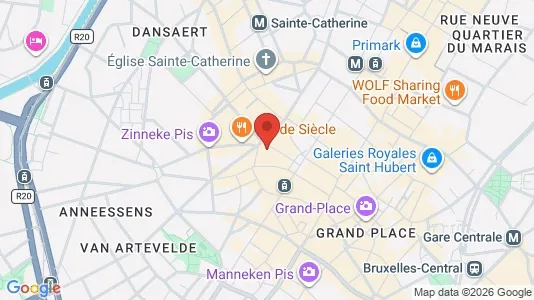 Apartments for rent i Stad Brussel - kort over placeringen