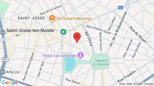 Apartments for rent i Stad Brussel - kort over placeringen