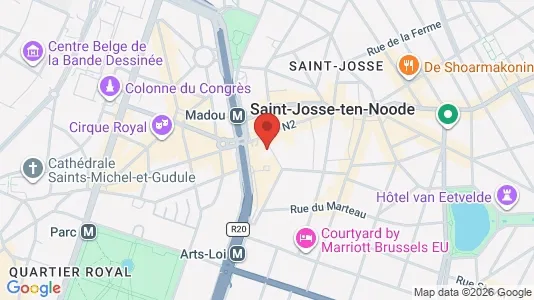 Apartments for rent i Brussels Sint-Joost-ten-Node - kort over placeringen