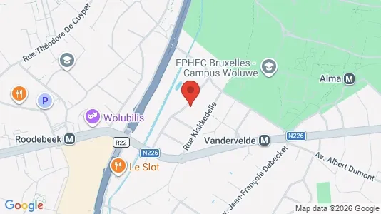 Apartments for rent i Brussels Sint-Lambrechts-Woluwe - kort over placeringen
